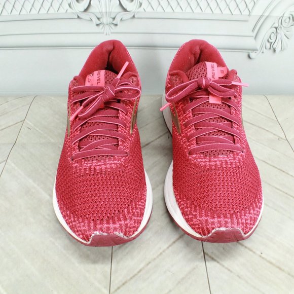 Brooks Revel 3 Red Mesh Lace Up Low Top Sneaker Running Shoes Size 8.5 - Picture 5 of 9